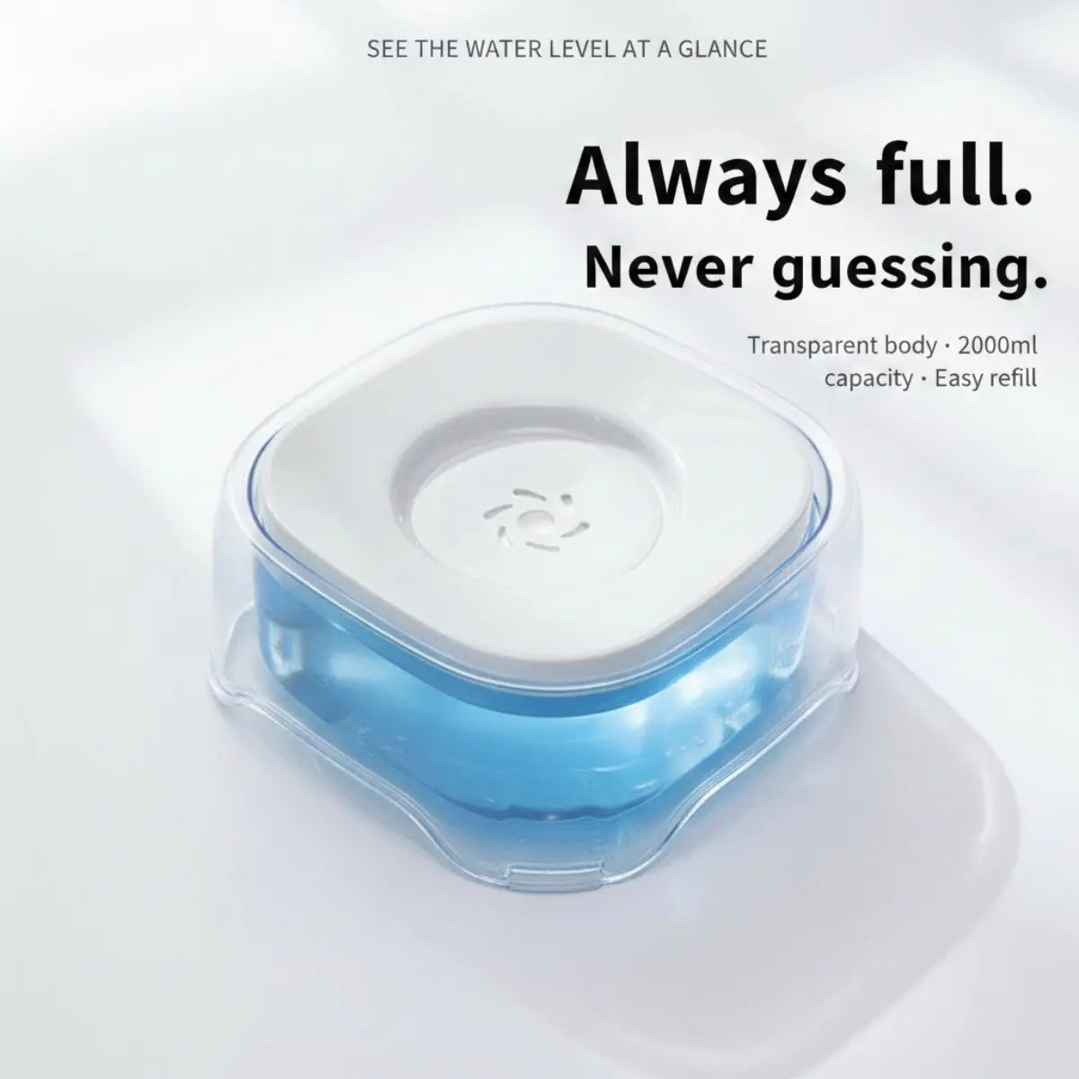 Still-Water Bowl — No-Splash Pet Water Bowl LifeFix
